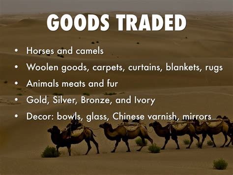 what are some of the things china might have traded